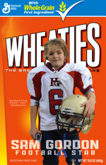 Sam Gordon Wheaties Box