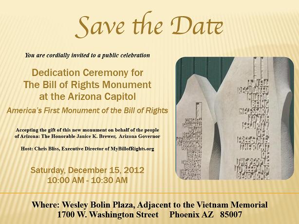 Bill of Rights Ariz Memorial 2012