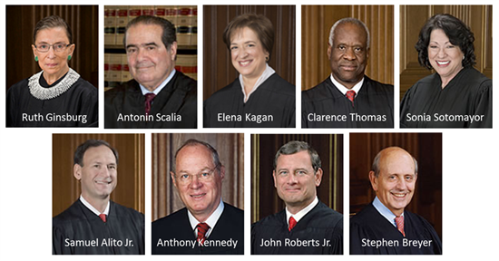 supreme court justices 2015