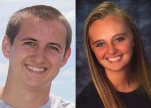 Michelle Carter and Conrad Roy